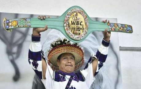 El cinturón de Canelo y Chávez Jr. es una obra de arte huichol