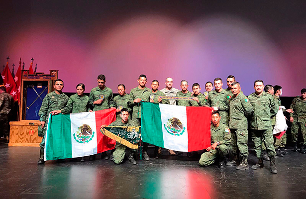 Cadetes mexicanos obtienen segundo y sexto lugar en competencia “Sandhurst 2017”