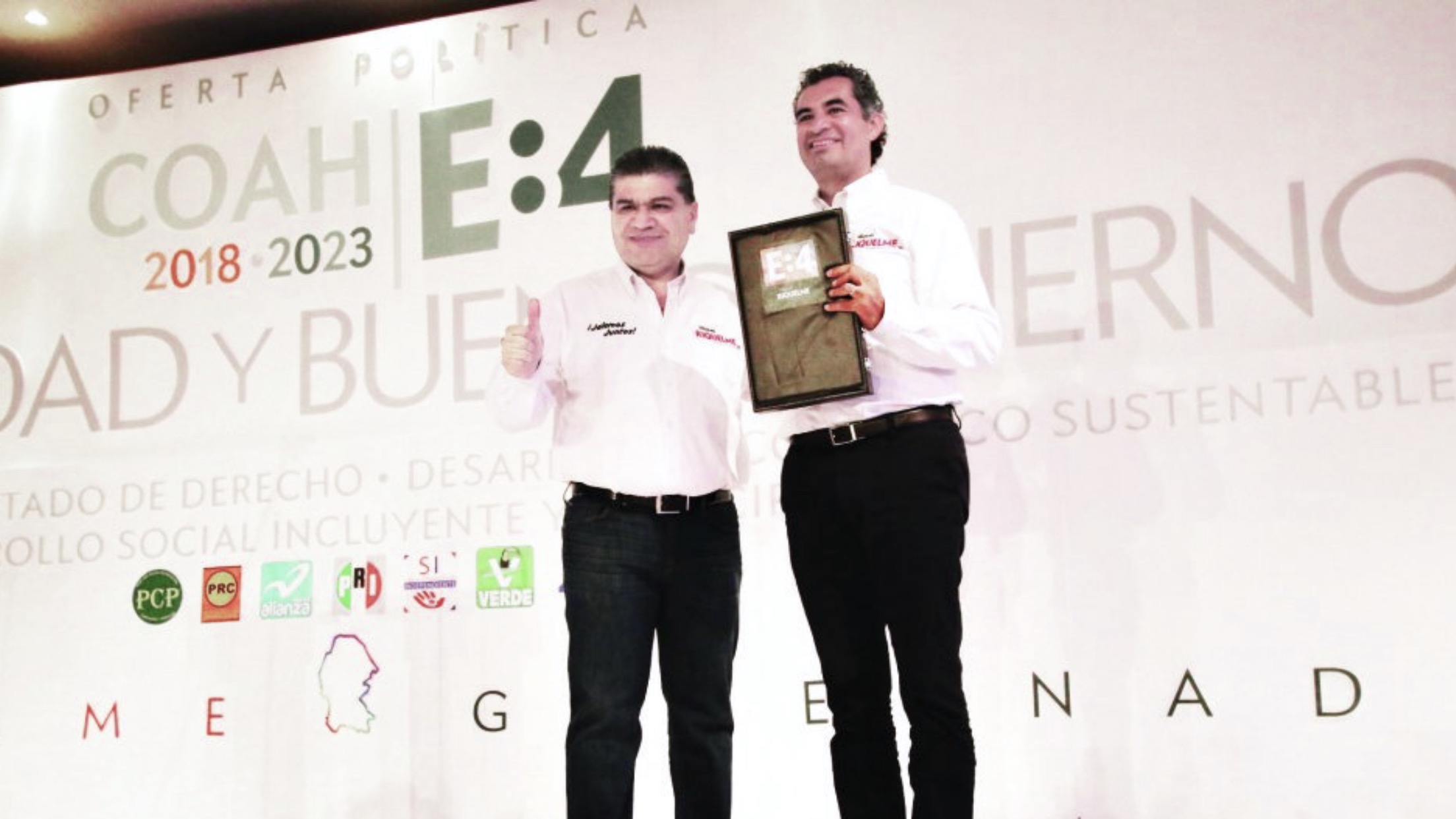 Presenta Riquelme oferta política <br>rumbo a la gubernatura