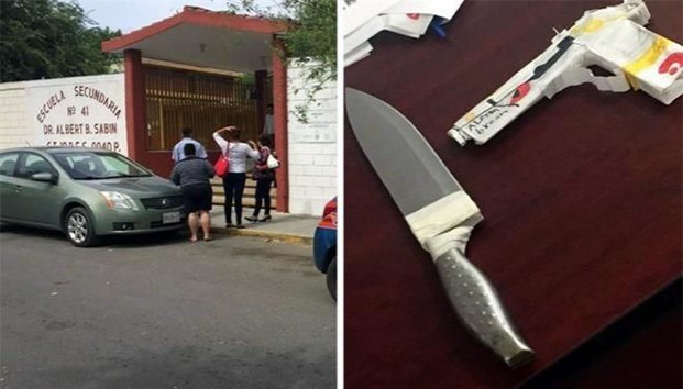 Estudiante ataca a su maestra con un cuchillo en Monterrey