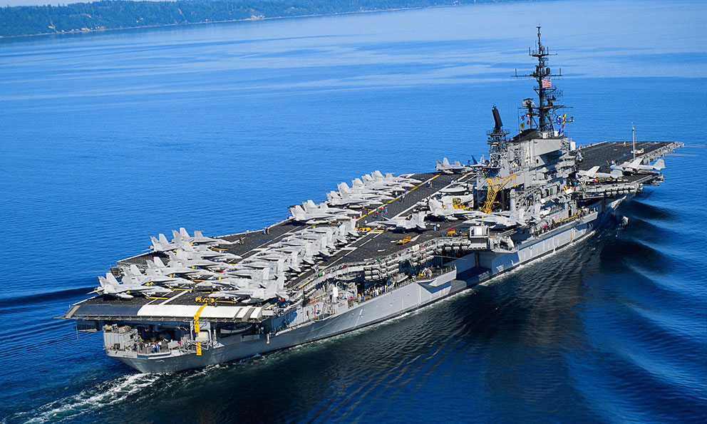 Primer portaaviones de EUA llega 25 de abril a Surcorea