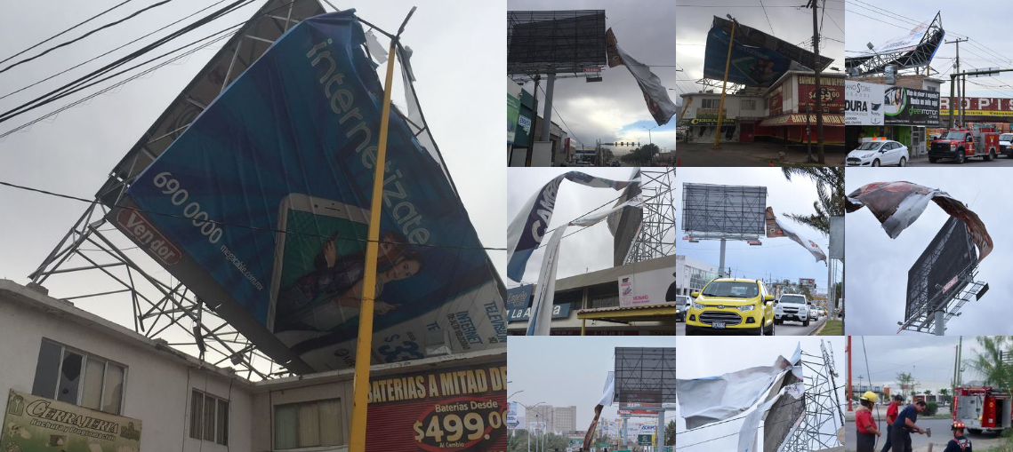 Vientos causan estragos en La Laguna