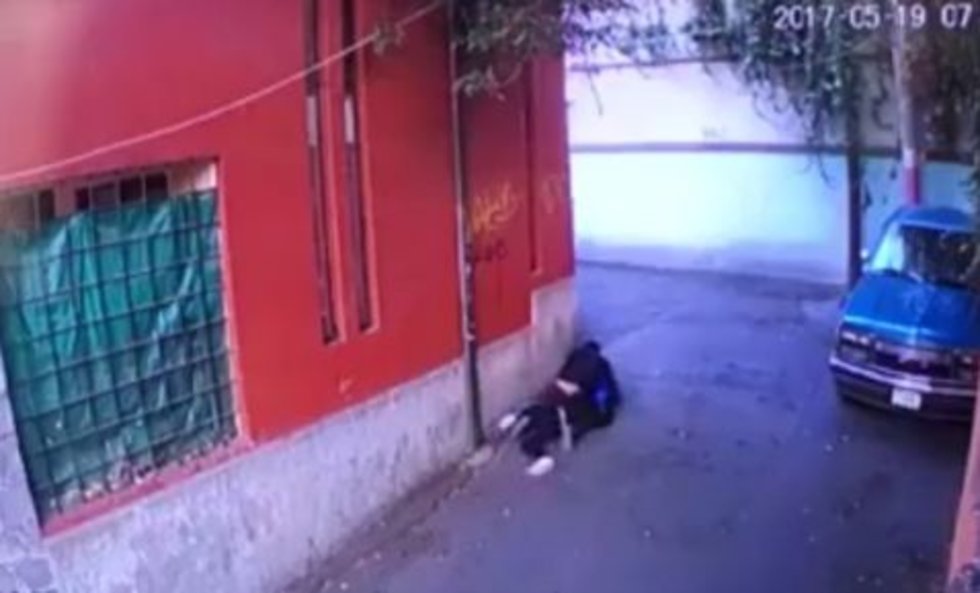 VIDEO: Taxista intenta violar a joven en calle de Tlalpan; cámaras lo graban