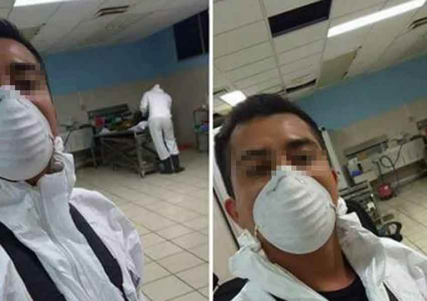 Se toma selfie en morgue de Cabo San Lucas y la presume por ‘face’