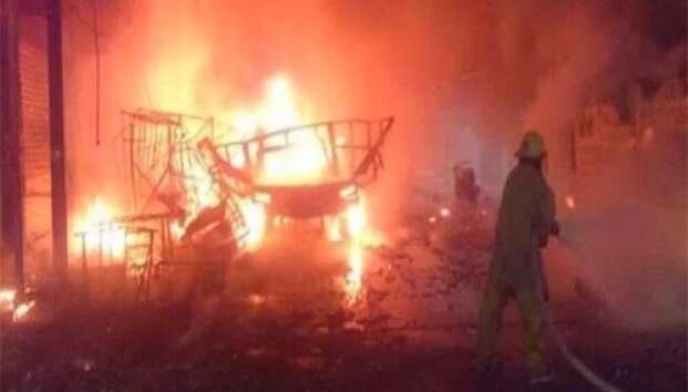 Mueren 12 y 30 heridos por explosión de pirotecnia en Puebla