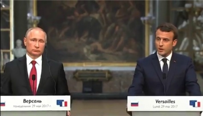 Putin y Macron inician en Versalles deshielo de relación franco-rusa