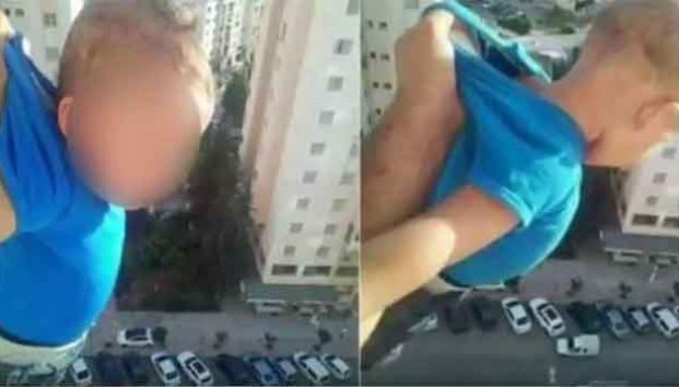 Arriesga la vida de su hijo para ser popular en Facebook