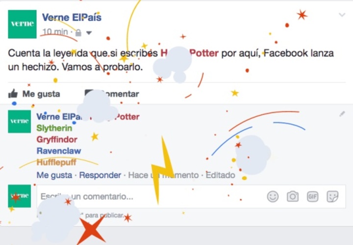 Así es como se activa la varita mágica de Harry Potter en Facebook