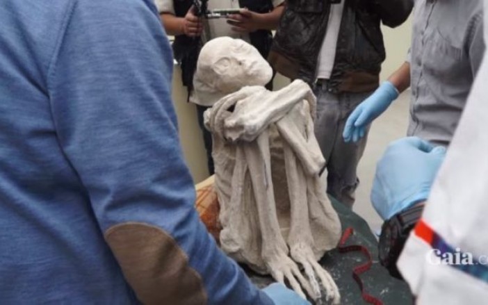 Descubren polémica momia “extraterrestre” en Perú
