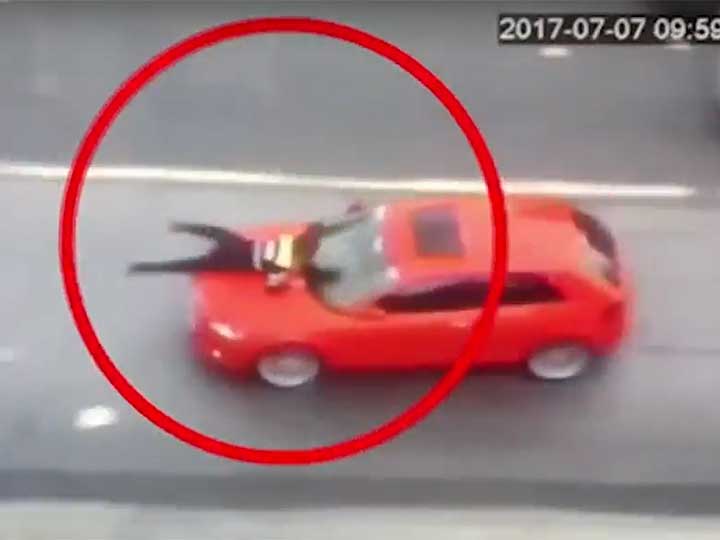 Por evitar infracción, conductor atropella a policía