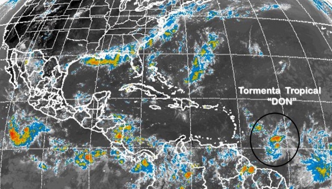 Se forma tormenta la tropical Don en el Atlántico