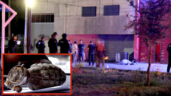 Comando armado lanza granada contra familia