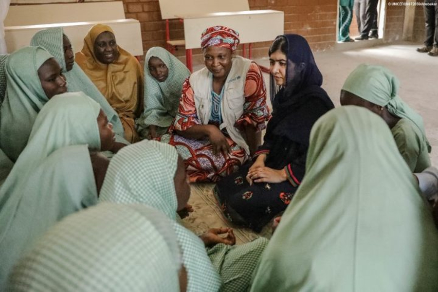 Malala visita Nigeria por crisis educativa de las niñas