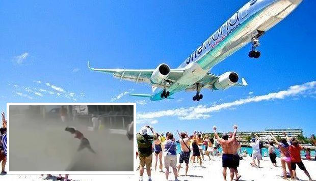 Muere mujer en playa donde los aviones pasan a metros de los turistas