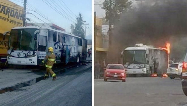 Se incendia autobús del grupo Palomo