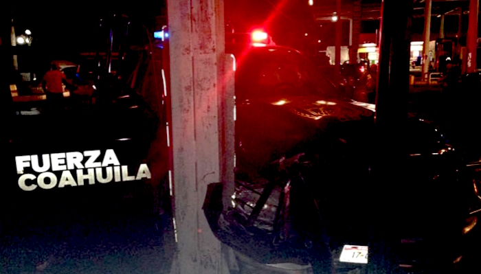 Impresionante persecución deja cinco policías heridos en Piedras Negras