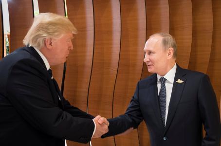 El primer saludo entre Trump y Putin