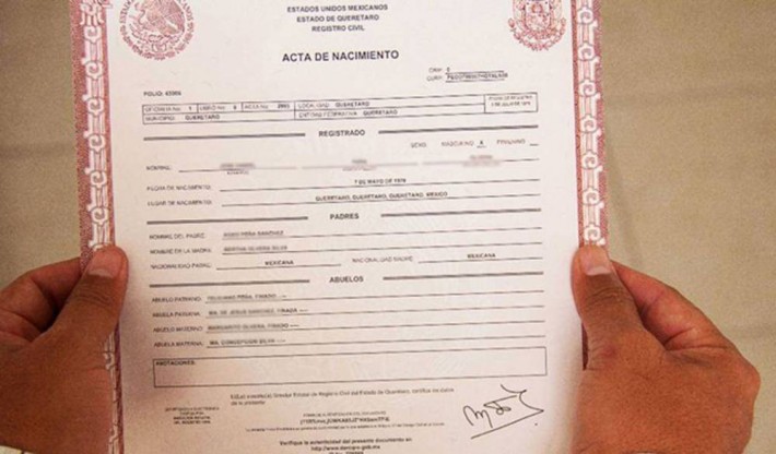 Emisión de actas de nacimiento por Internet consolida derecho a identidad