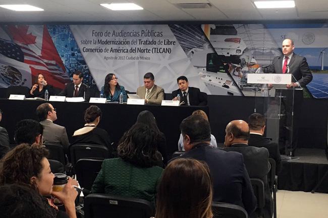 Secretaría de Economía inicia foro de audiencias públicas sobre TLCAN