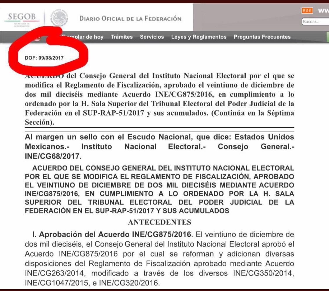 Le da INE la razón al PRI; sin validez legal <br>Reglamento con el que fiscalizó gastos de campaña