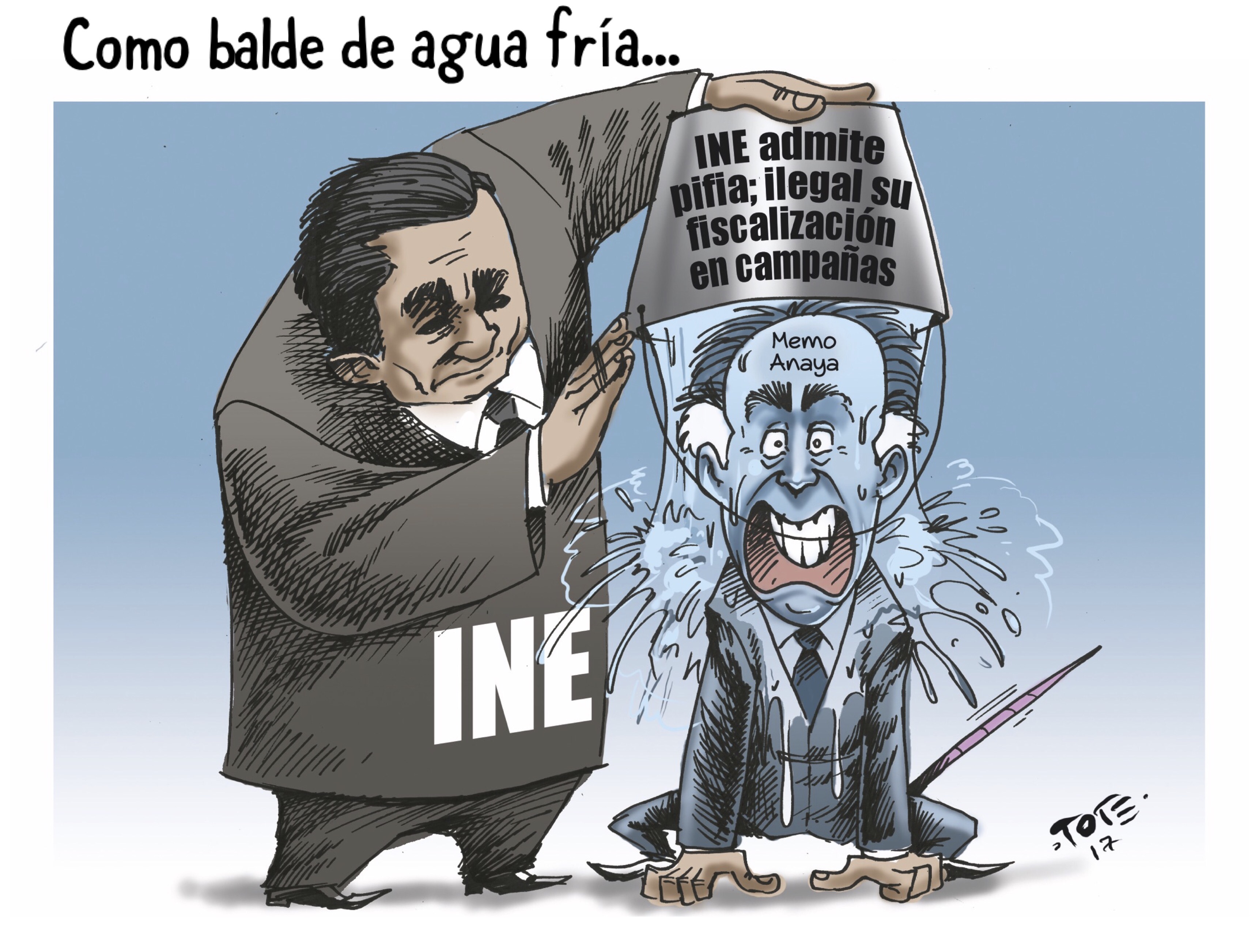 Como balde de agua fría…
