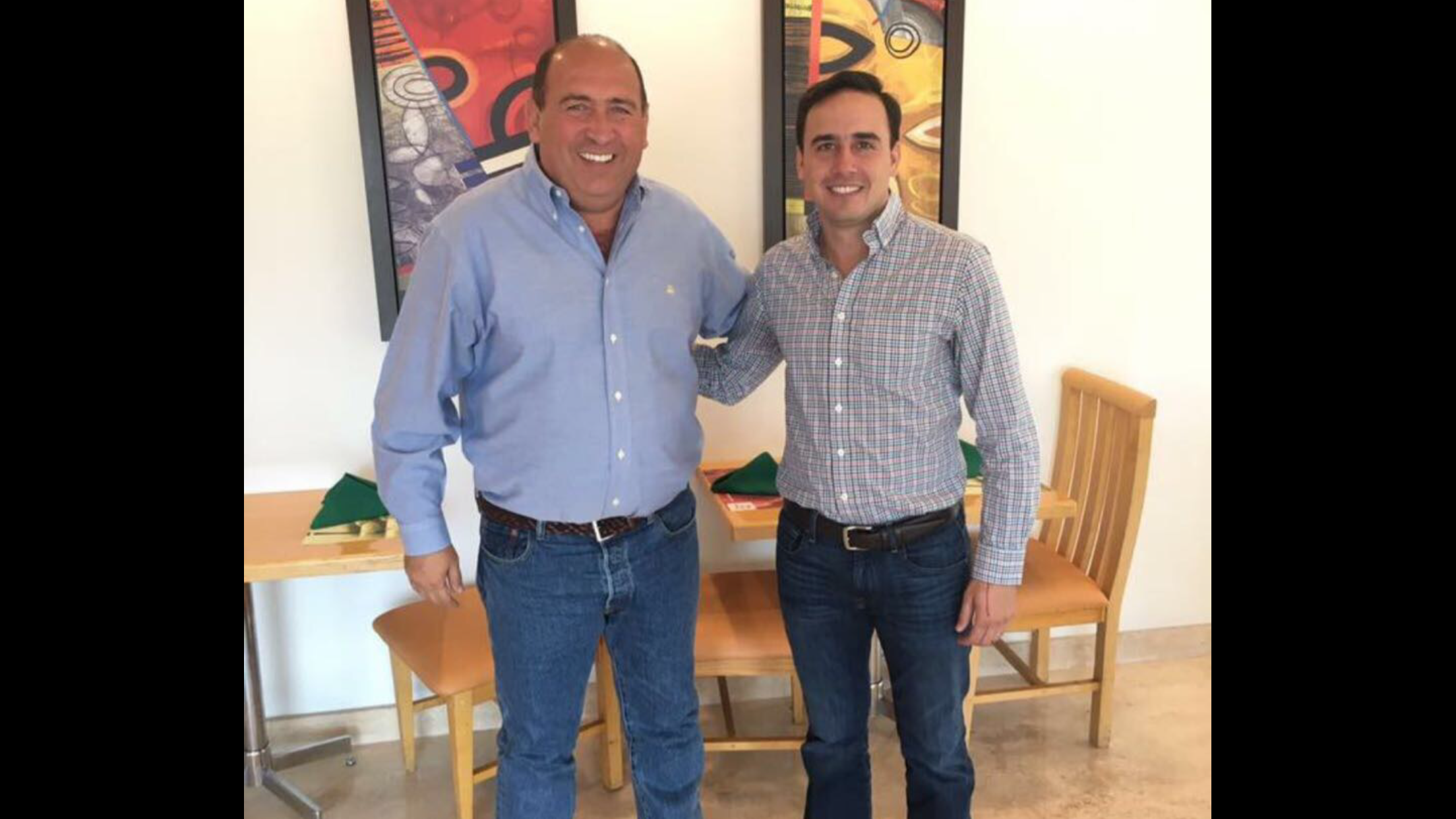 Sostienen Manolo y Rubén <br>reunión de trabajo