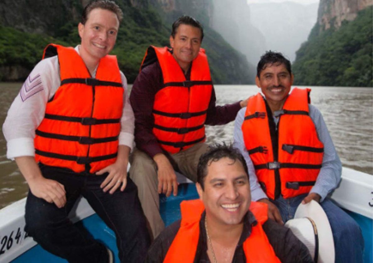 EPN comparte foto en Cañón del Sumidero con Julión Álvarez
