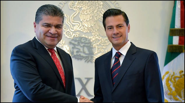 Peña Nieto sostuvo encuentro con el gobernador electo de Coahuila
