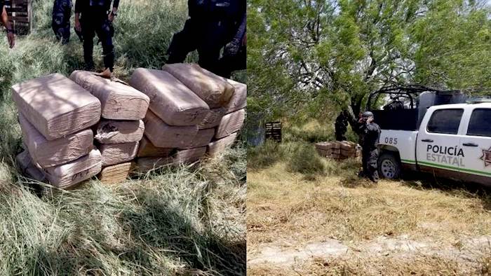 Encuentran cargamento de marihuana en brecha de Río Bravo en Tamaulipas