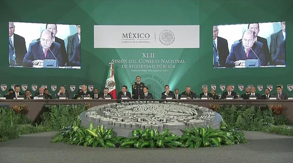 Coahuila presente en el Consejo Nacional de Seguridad Pública