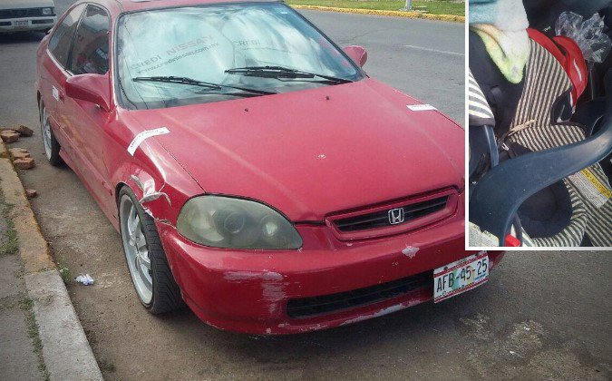 Olvida a bebe dentro de vehículo y muere en Aguascalientes