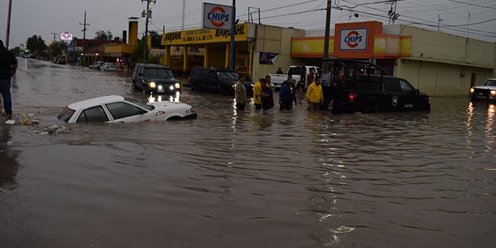Tromba en Monclova deja cuantiosos daños