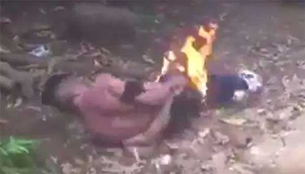 Vecinos queman genitales a presunto violador de niña