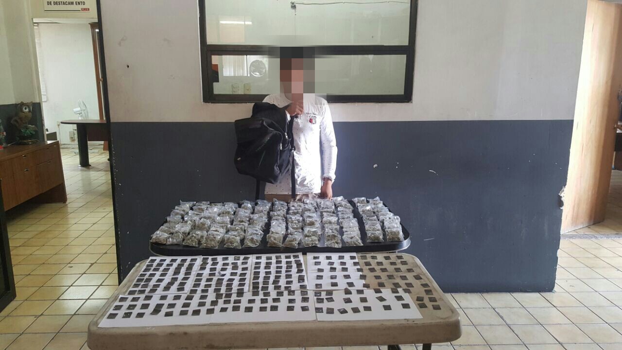 Elementos de la Fiscalía General detuvieron a tres en posesión de marihuana y cristal