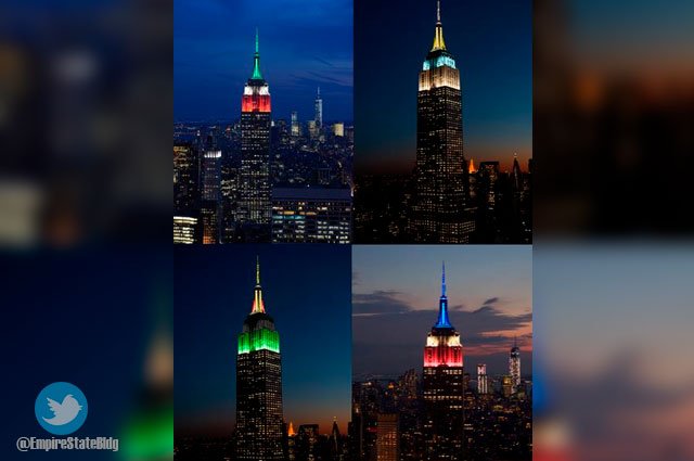 Realizan  homenaje en el Empire State a víctimas de huracán María y terremoto en México