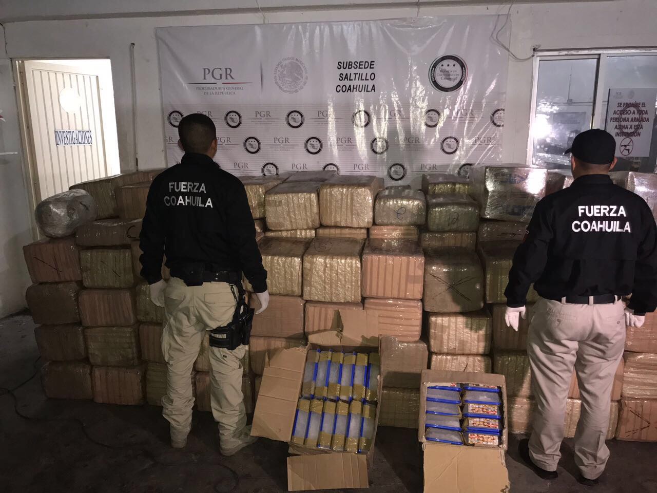 Incauta Fuerza Coahuila marihuana y cristal en Arteaga