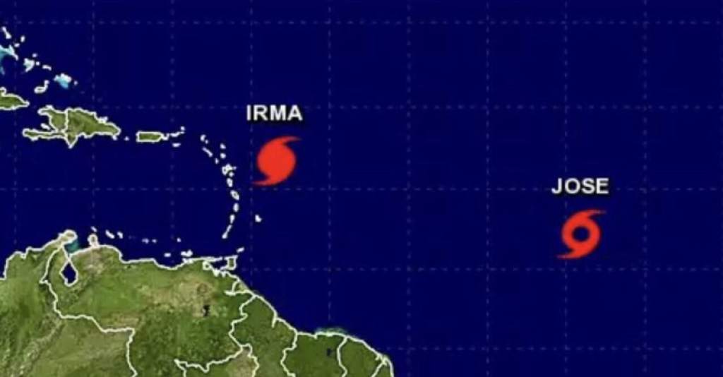 Se forma tormenta tropical José detrás del huracán Irma