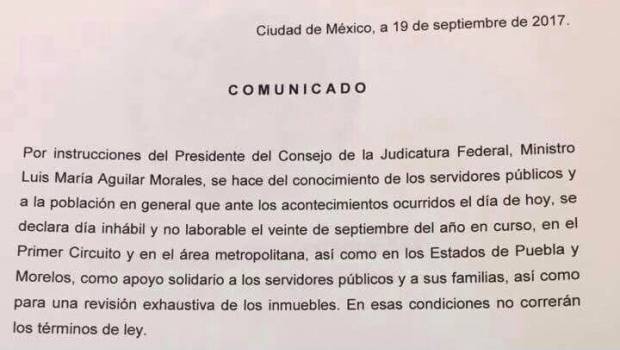 Hoy será día inhábil para servidores públicos y público en general