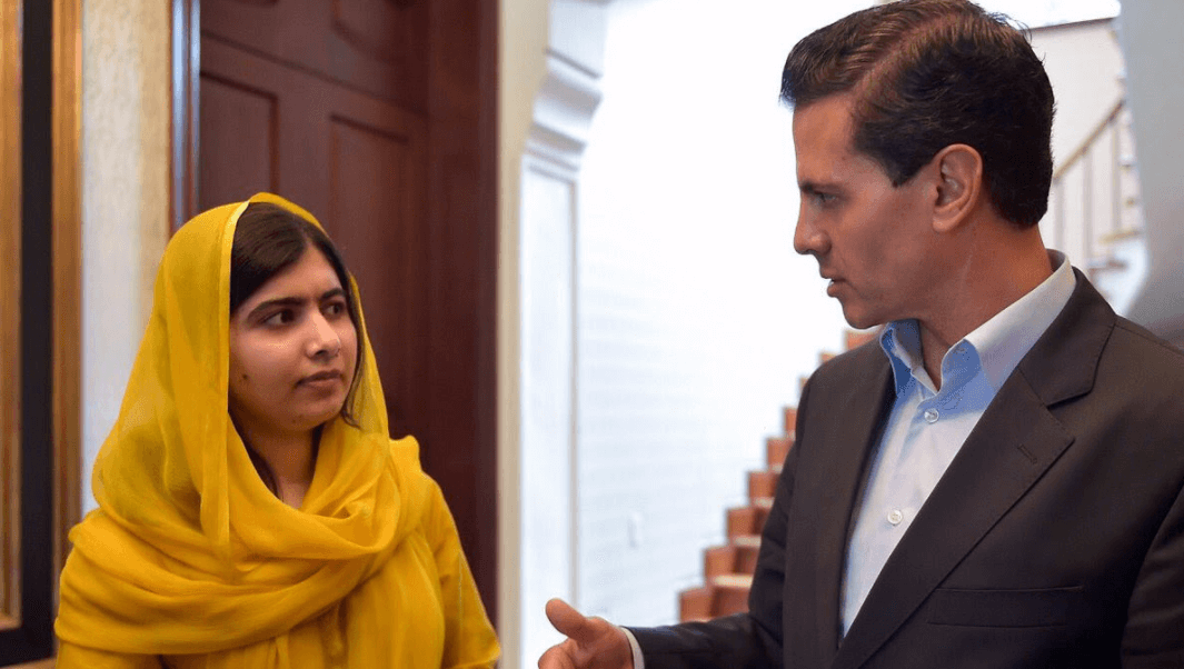 Peña Nieto se reúne con Malala en Los Pinos