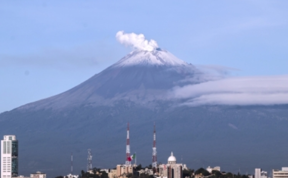 Popocatépetl presenta 116 exhalaciones y dos sismos volcanotectónicos