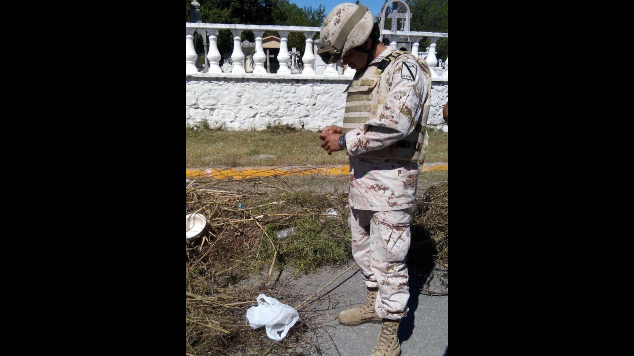 Hallan granada en panteón de Múzquiz