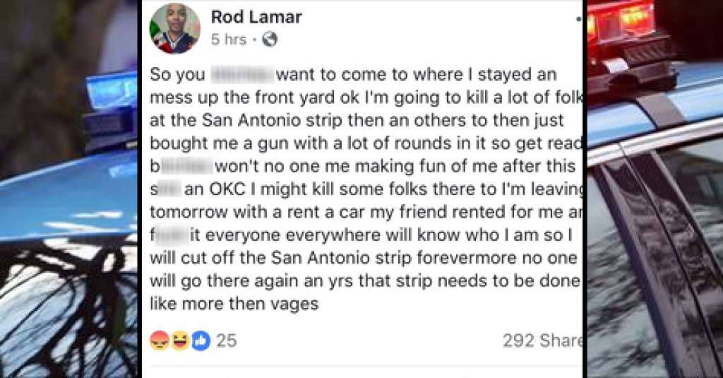 Arrestan a hombre que amenazó en redes sociales con realizar una masacre