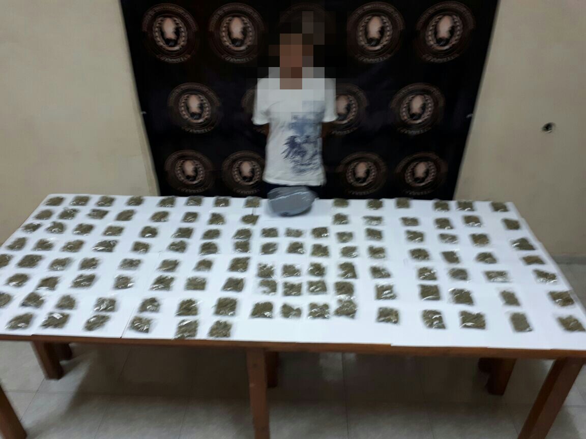 Detienen en Matamoros a sujeto con marihuana