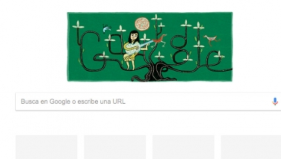 Google recuerda a la compositora y cantante chilena Violeta Parra
