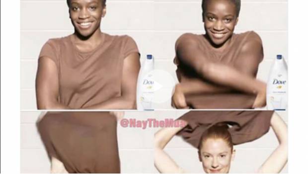 Enfurece publicidad racista de nuevo gel de Dove