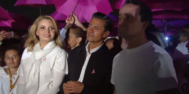 Peña Nieto encabeza encendido de Lazo por víctimas de los sismos