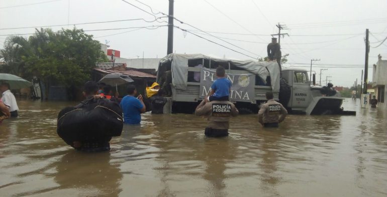 Evacua Marina a 334 en Tamaulipas por lluvias