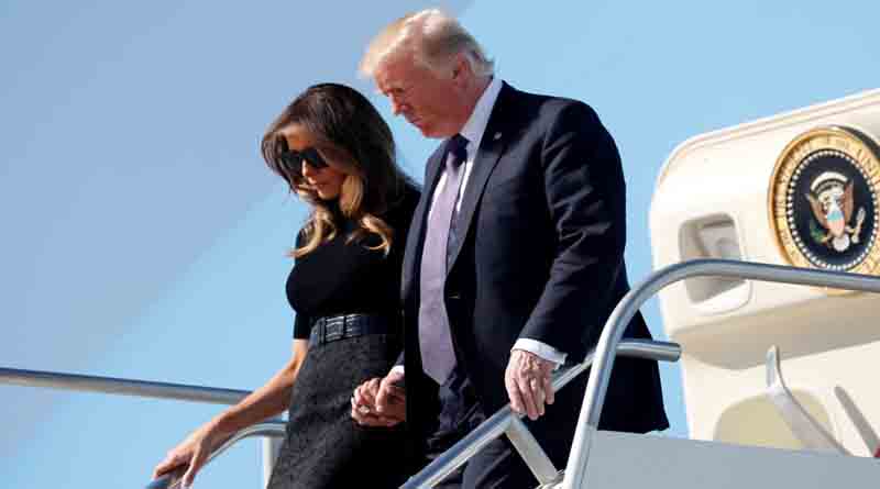 Tres días después del tiroteo Trump llega a Las Vegas