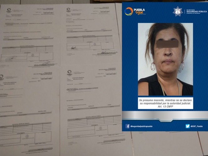 Detienen a mujer que vendía plazas ‘apócrifas’ de la SEP en Puebla