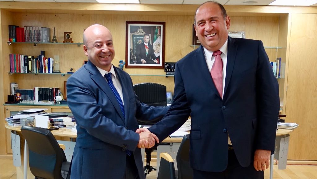 Se reúne Rubén Moreira Valdez con Comisionado Nacional de Seguridad